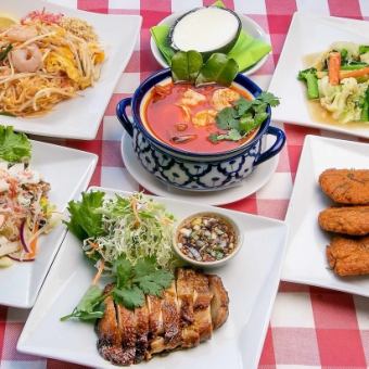 THAI PARTY PLAN All-you-can-drink 7-item course for 5,000 yen