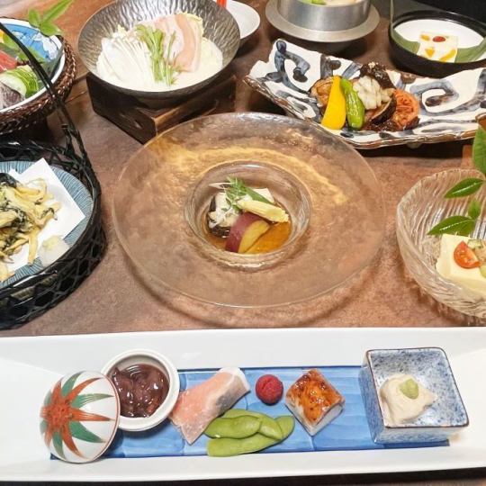 【5月、6月限定/刺激的水无月套餐】共10道菜品【含2小时无限畅饮5,000日元→4,500日元】