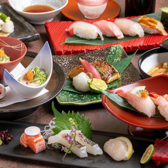 【畅饮套餐】在“Jin”享用正宗寿司，尽享美好时光！“Jin -畅饮套餐-” 5,995日元