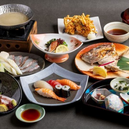 【3月4月限定/柔らかな春の味わい春霞コース】全8品【2ｈ飲放付6,500円→6,000円】