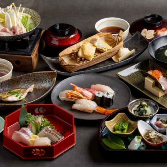 【3月4月限定/春を尽くす華やぎの一席桜花コース】全9品【2ｈ飲放付8,200円→7,800円】