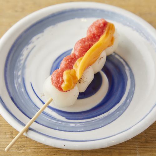 明太チーズ串だんご