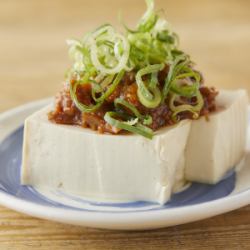 肉そぼろのネギだく冷奴