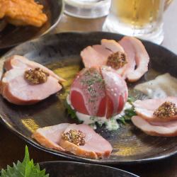 合鴨とトマト添え