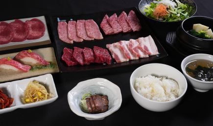 [Yoshi Course] ☆A hearty 15-course meal including today's meat sushi.