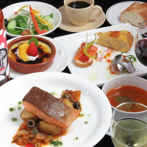 Fish main lunch course ~Spanish cuisine with fish~2,299 yen (tax included)