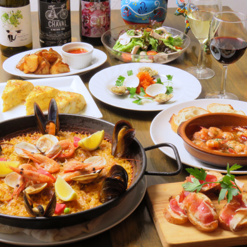 MAR's special Spanish bar! Easy trial course 4,950 yen (tax included) Course (7 dishes in total) All-you-can-drink 3 hours