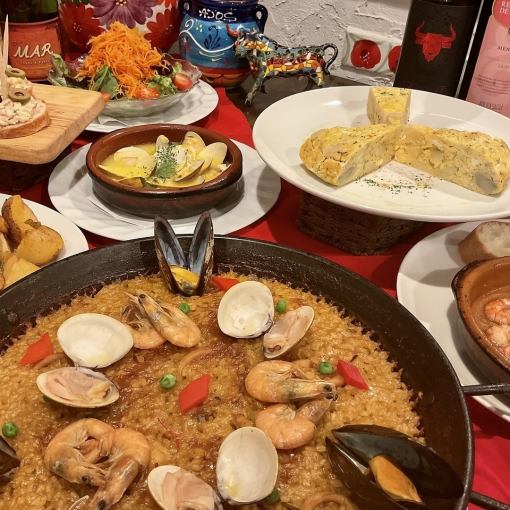 11月から新コース！MARスペインバルお手軽お試しコース4950円(税込)コース〈全7品〉飲み放題3H
