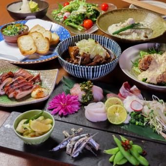 [Women only!] A stylish ladies' get-together with 10 dishes including Shinmachi specialties and 3 hours of all-you-can-drink <Ladies' get-together course> 4,000 yen (tax included)