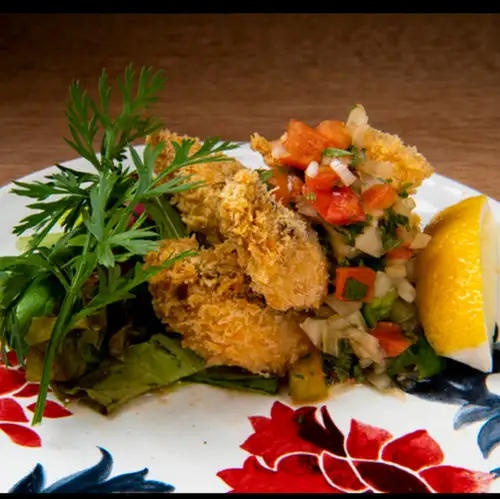 サルサソースで食べる　白身魚のカツレツ