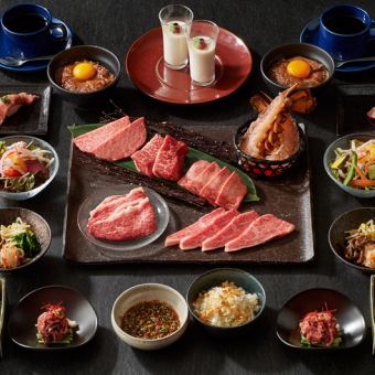 【プレミアムコース】サーロイン握りから特上肉にロブスターまで味わえる