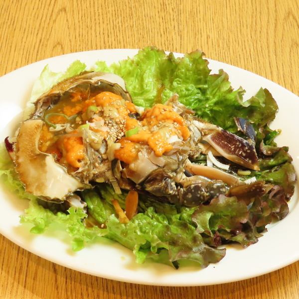 【◇限定の名物料理！◇】豊洲直送のワタリガニを使用！名家秘伝のタレに漬け込んだ「カンジャンケジャン」