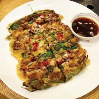 海鮮ネギチヂミ