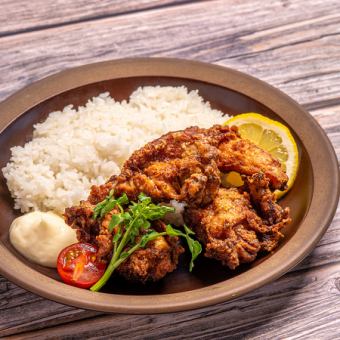 フライドチキンプレート　　★サラダバー・ポップオーバー食べ放題付き