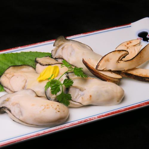 【旬の味覚】広島県産　生牡蠣の塩焼き