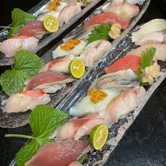 新鮮旬魚をたっぷり【志美津の特上にぎり10貫】