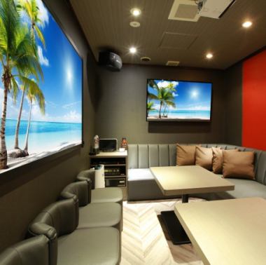 Equipped with a projector that allows you to experience a powerful video experience.*One-time use +3,000 yen ~ (1 room)