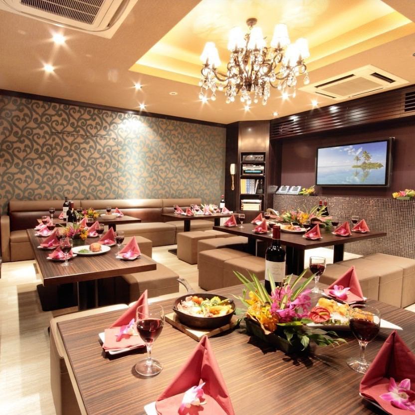 The private party room that is also used for drama shooting etc. can accommodate 20 people ◎