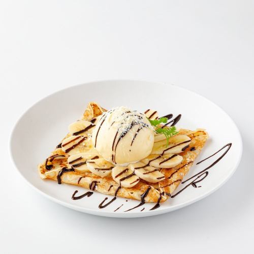 有嚼劲的巧克力香蕉可丽饼