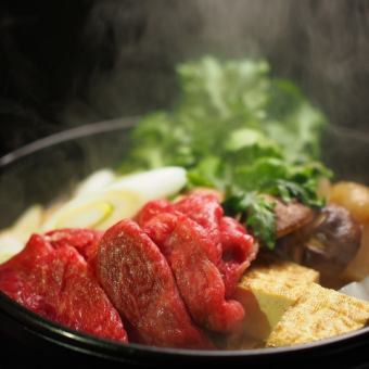 【プレミアム飲み放題付】スペシャルコース　本鮪大トロ、すき焼き鍋など12品7500円（税込）