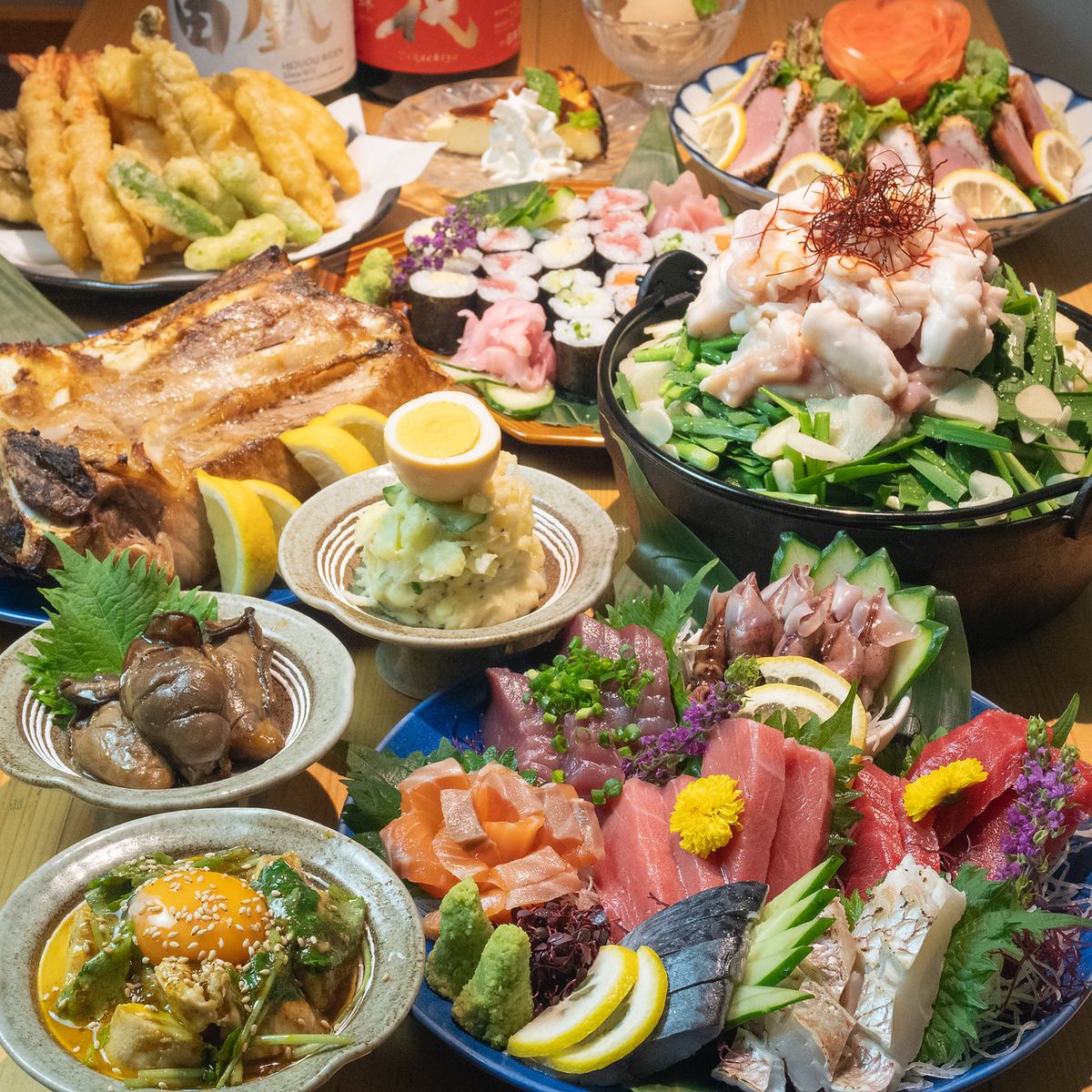 本格的なおつまみから自家製デザートまで、厳選した日本酒と共に愉しめる料理屋です◎