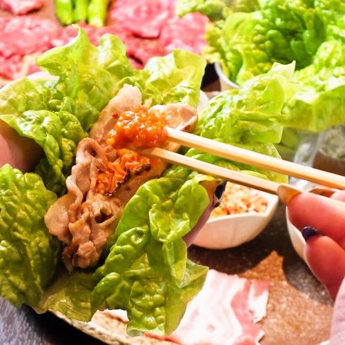 人気のサムギョプサル！
