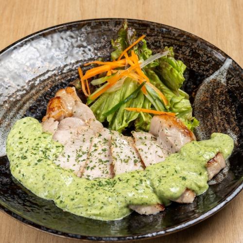 ポークステーキ 香草ソース