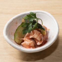 鶏肉と胡瓜の梅風味