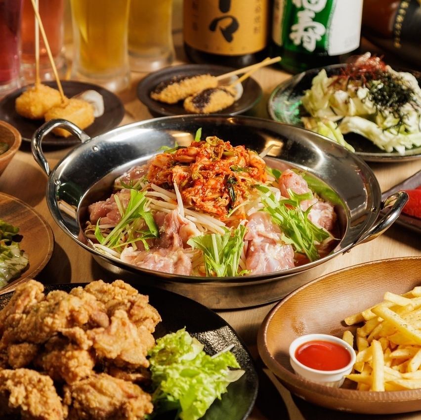 大人気!飲み放題付コースで、旬の味覚を存分にお楽しみください