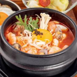 해물 순두부 치게