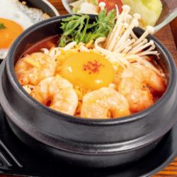 Shrimp Cheese Pure Tofu Jjigae