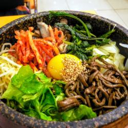 Stone cooked bibimbap