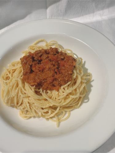 Meat pasta with minced wagyu beef