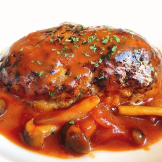 Paris restaurant hamburger steak demiglace sauce