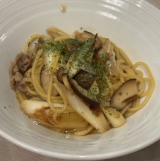牛肉のすき焼きパスタ