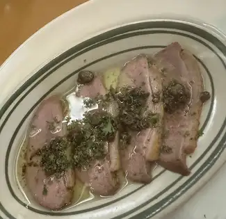 合鴨のロースト　カルパッチョ仕立て