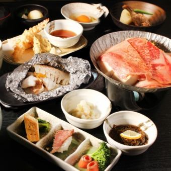 【120分飲放/1人1皿】すき焼き小鍋・いくら丼など【爛漫コース】全10品7000円