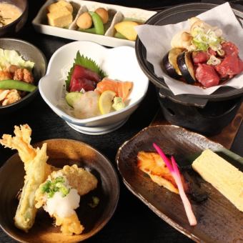 【120分飲放/1人1皿】なにがしイチオシ１人1皿【女心と秋の空コース】全9品6000円