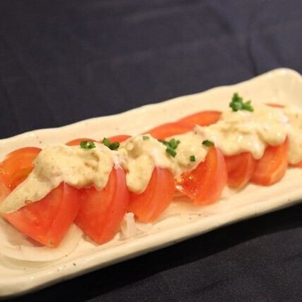 冷やしトマト ガリマヨ添え