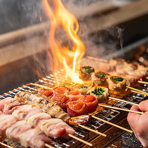 Hakata yakitori! Hakata skewers! From chicken, beef, pork meat to creation