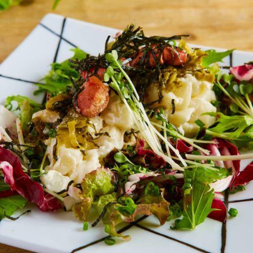 Potato salad with pollack mustard greens