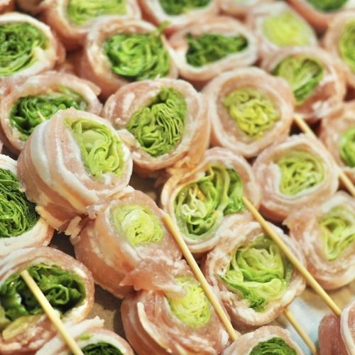 lettuce roll skewer