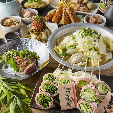 ◆名物 野菜巻き串◆今宵も焼鳥片手にビールで乾杯！