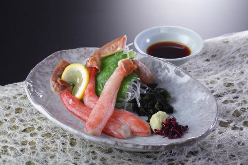 crab sashimi