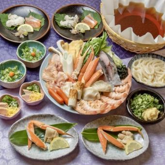 All-you-can-drink included ◎ Shrimp and crab chanko nabe course [Banquet] ★ 5,500 yen (tax included)