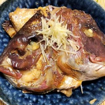 ◆漁師料理 真鯛かぶとの塩煮