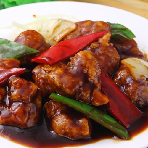 青椒肉糸（牛肉）、青椒肉糸（豚肉）、ホイコーロー、スブタ