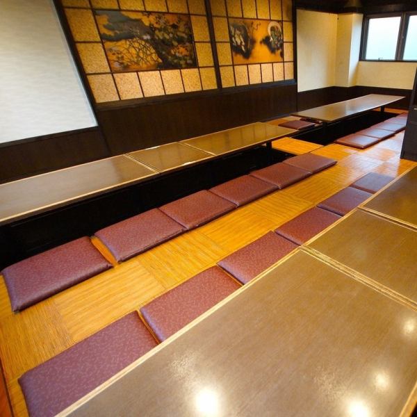 The horigotatsu tatami room where you can stretch your legs and relax is recommended for parties with a large number of people! It's popular, so make your reservations early.