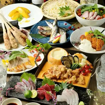 10月【クーポン利用で500円OFF】”飲み放題付”得々コース/4500円⇒4000円へ