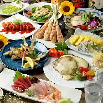 10月【クーポン利用で500円OFF】”飲み放題付”お手軽コース/4000円⇒3500円へ